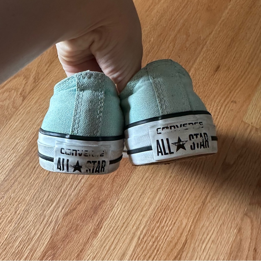 Mint Low Rise Converse - Picture 4 of 7